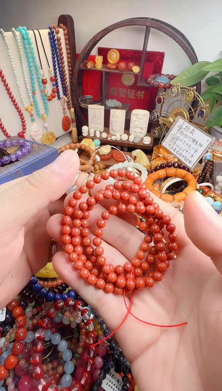 未镶嵌手链南红玛瑙黑*一物一件）0001467