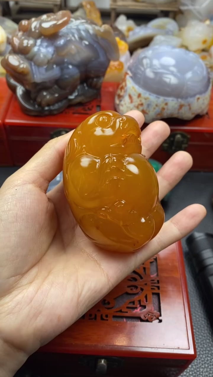 未镶嵌手把玛瑙/玉髓雨**鸽00