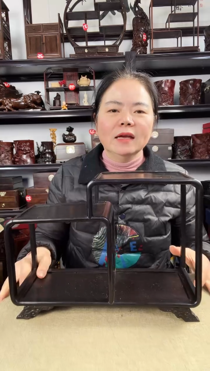 木瑕疵黑二连老李红木工艺品