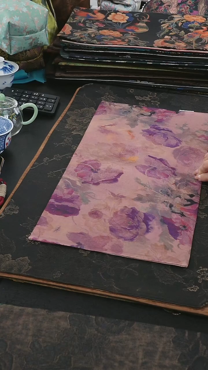 50+24，织锦系列国风玫瑰茶席