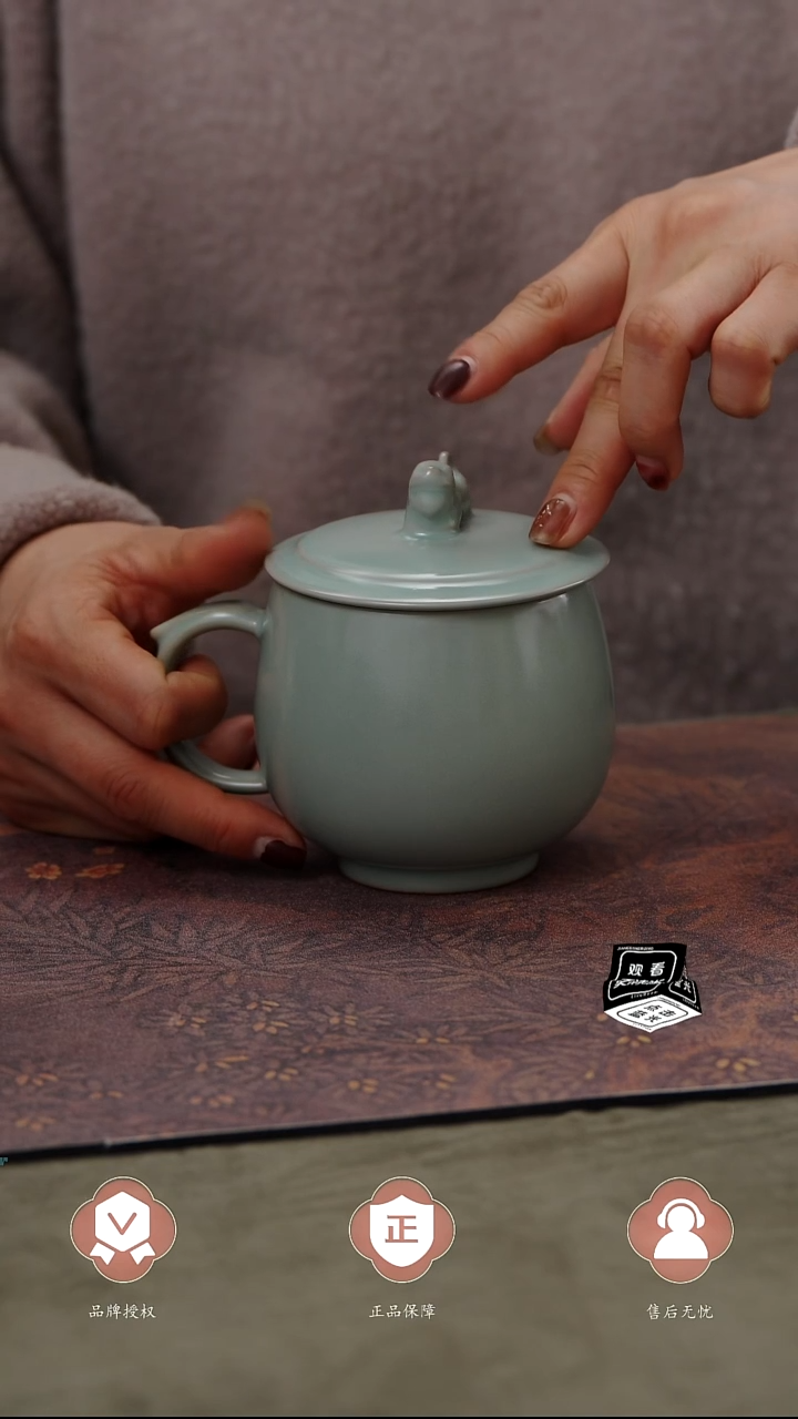 【闪购商品】杯国非遗大师王君子章款办公杯