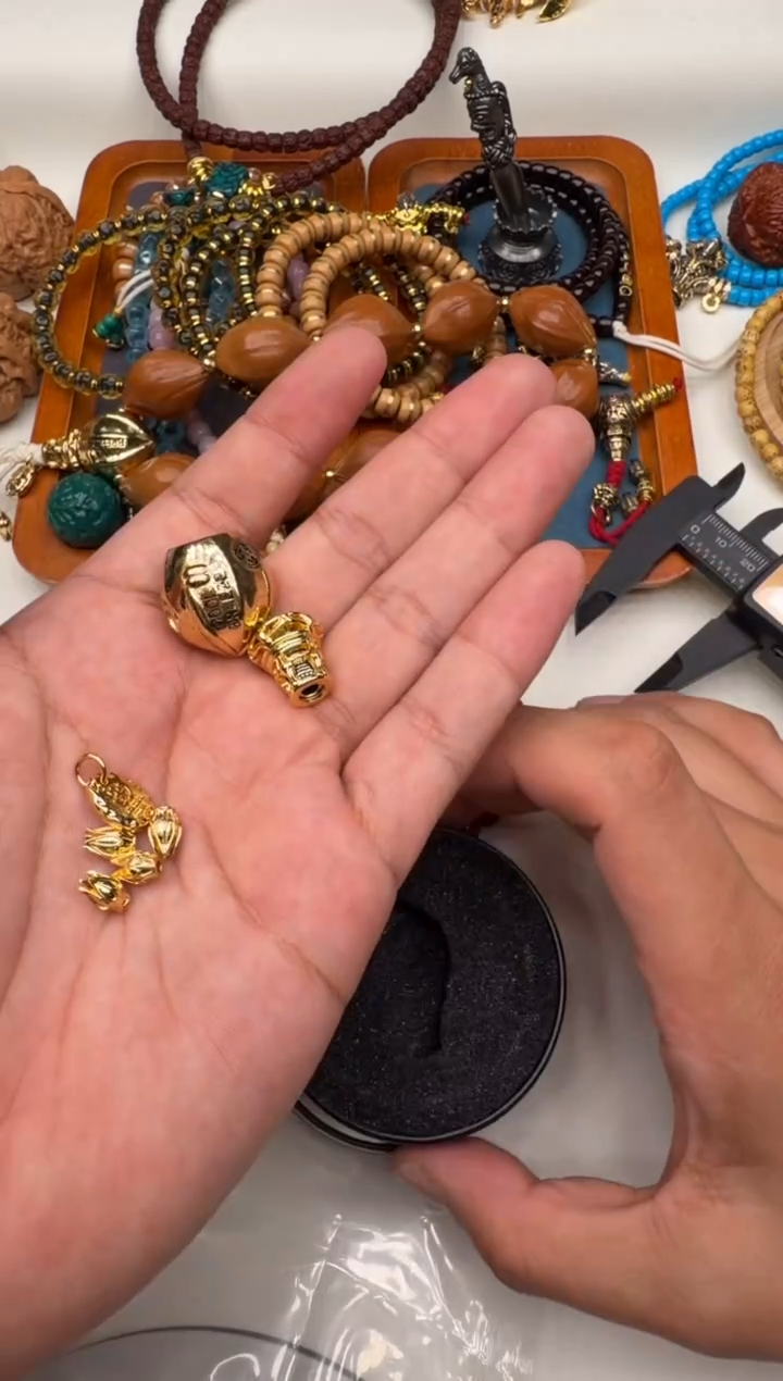 铜铁合金类清风三通一套带弟子珠