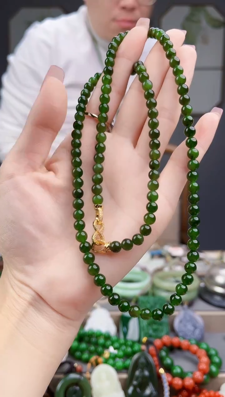 颈饰银S925镶嵌和田玉多样性发货拍一单发一个6