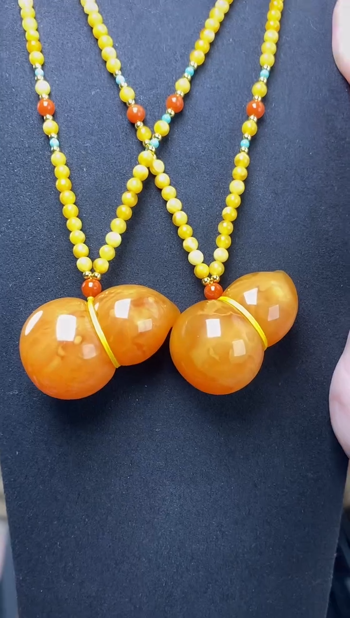 蜜蜡颈饰未镶嵌多样性发货发其一 