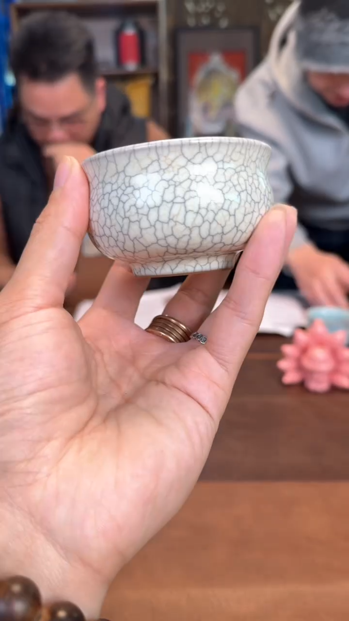 【闪购商品】瓷片@@龙纹宋隐炉式杯（白）1732