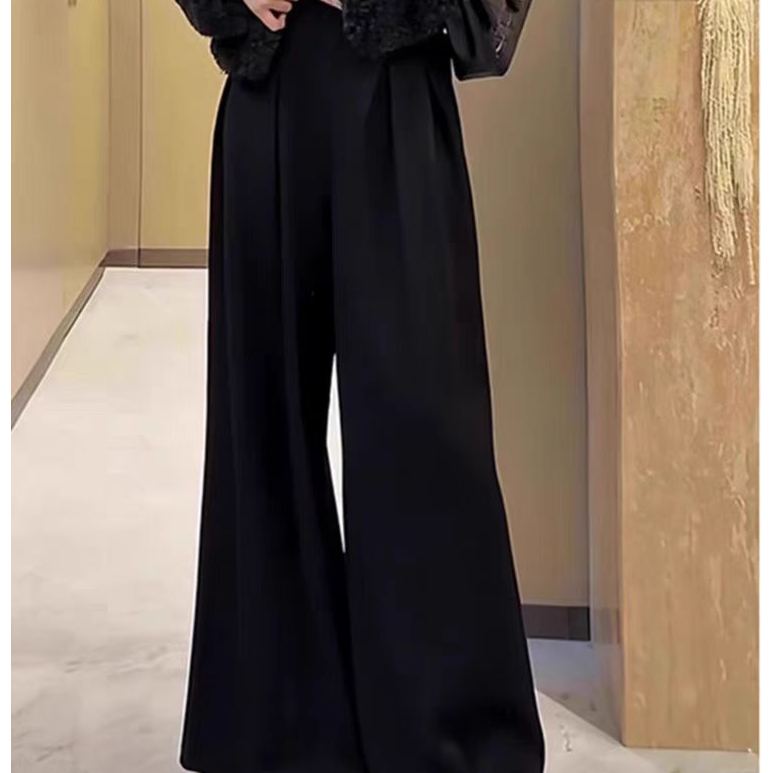 高级感西装阔腿裤2025春季新款时尚春游阔腿裤