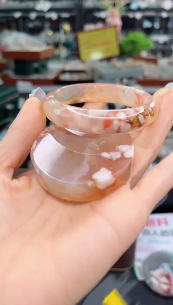 【闪购商品】石英质玉手镯未镶嵌56圈口（赠品镯心）656898