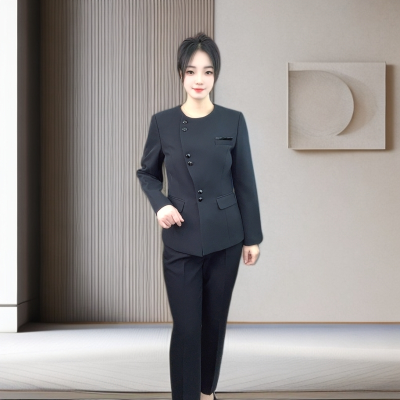 8875 女士西装套装设计款西装修身显瘦