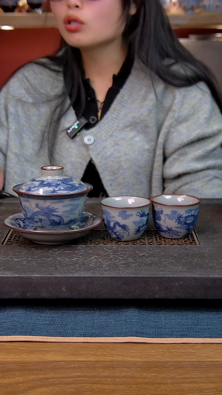 简装家用款3件套 老陶泥开片纹陶瓷茶具