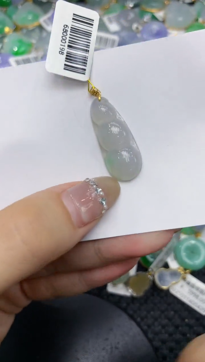 【闪购商品】翡翠颈饰18K金镶嵌222222222