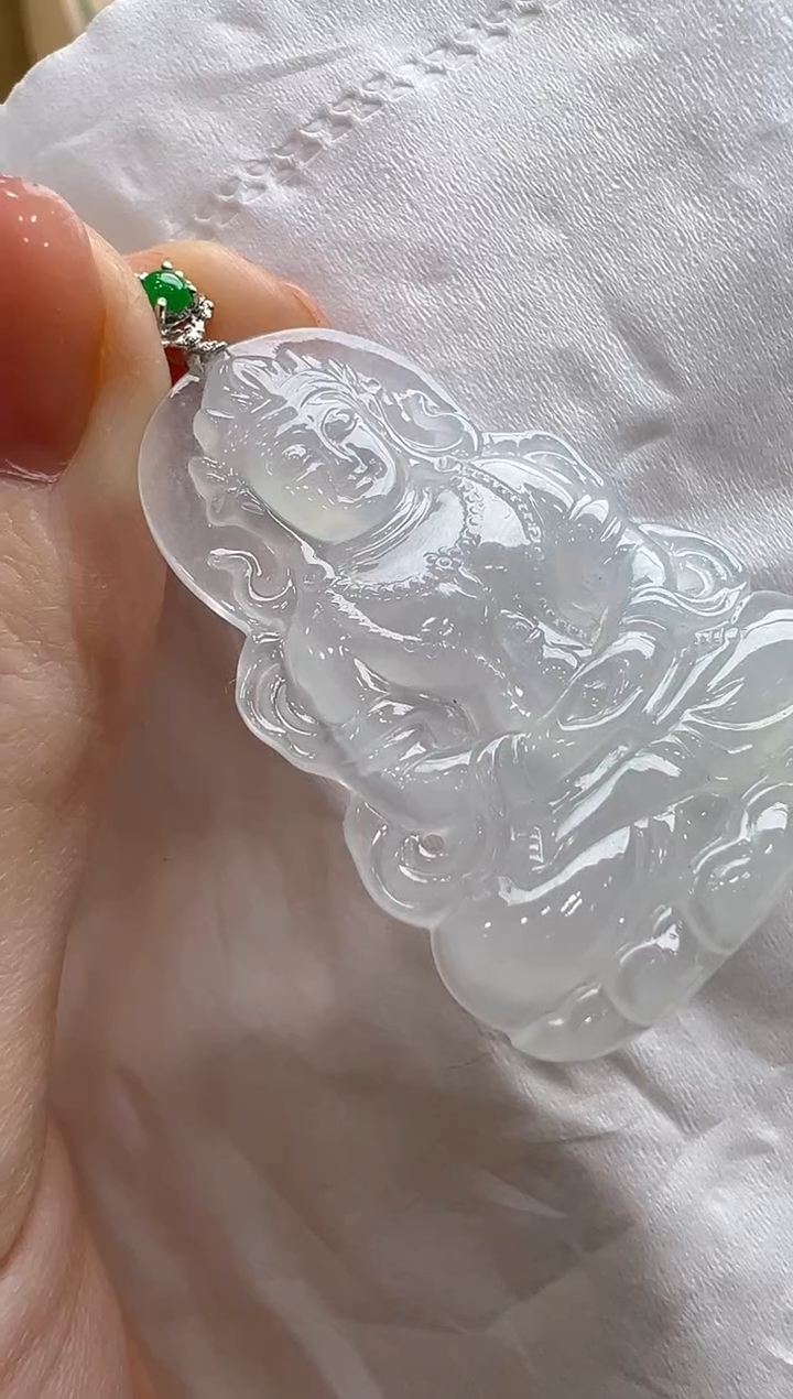 【闪购商品】翡翠吊坠(不含链)18K金镶嵌多样性发货拍一发一