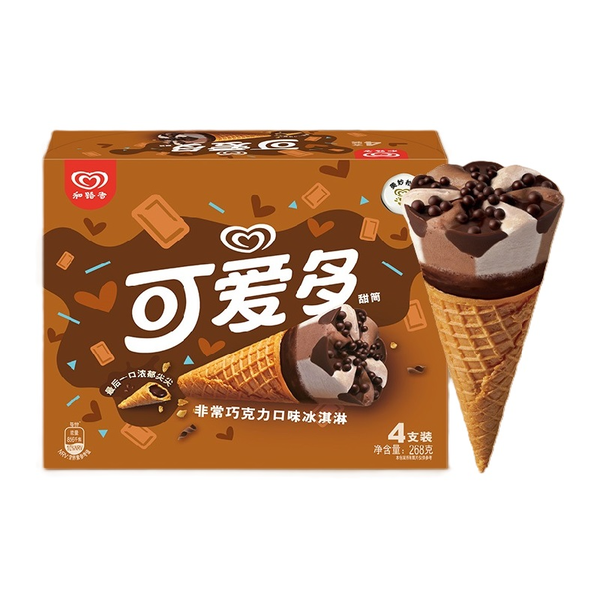 可爱多巧克力口味冰淇淋 268g（4支）