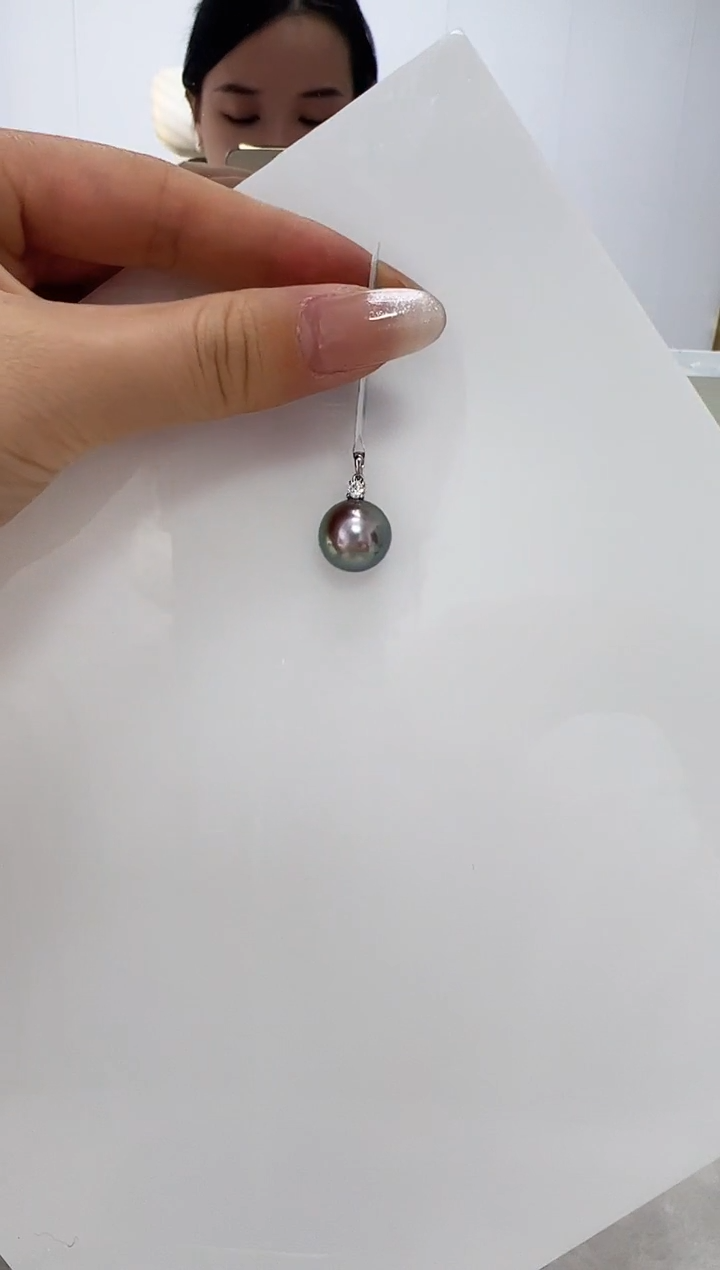 【闪购商品】海水珍珠DA18K金镶嵌h270 大溪地吊坠 12