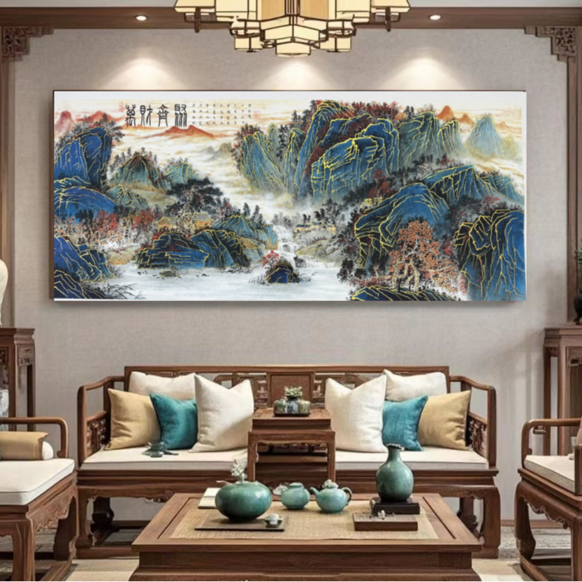 秘境山水《万财齐聚》国画