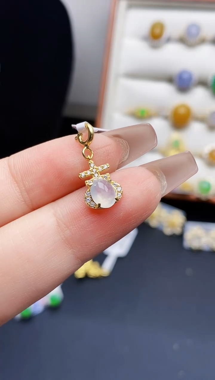 银S925镶嵌戒指翡翠0495