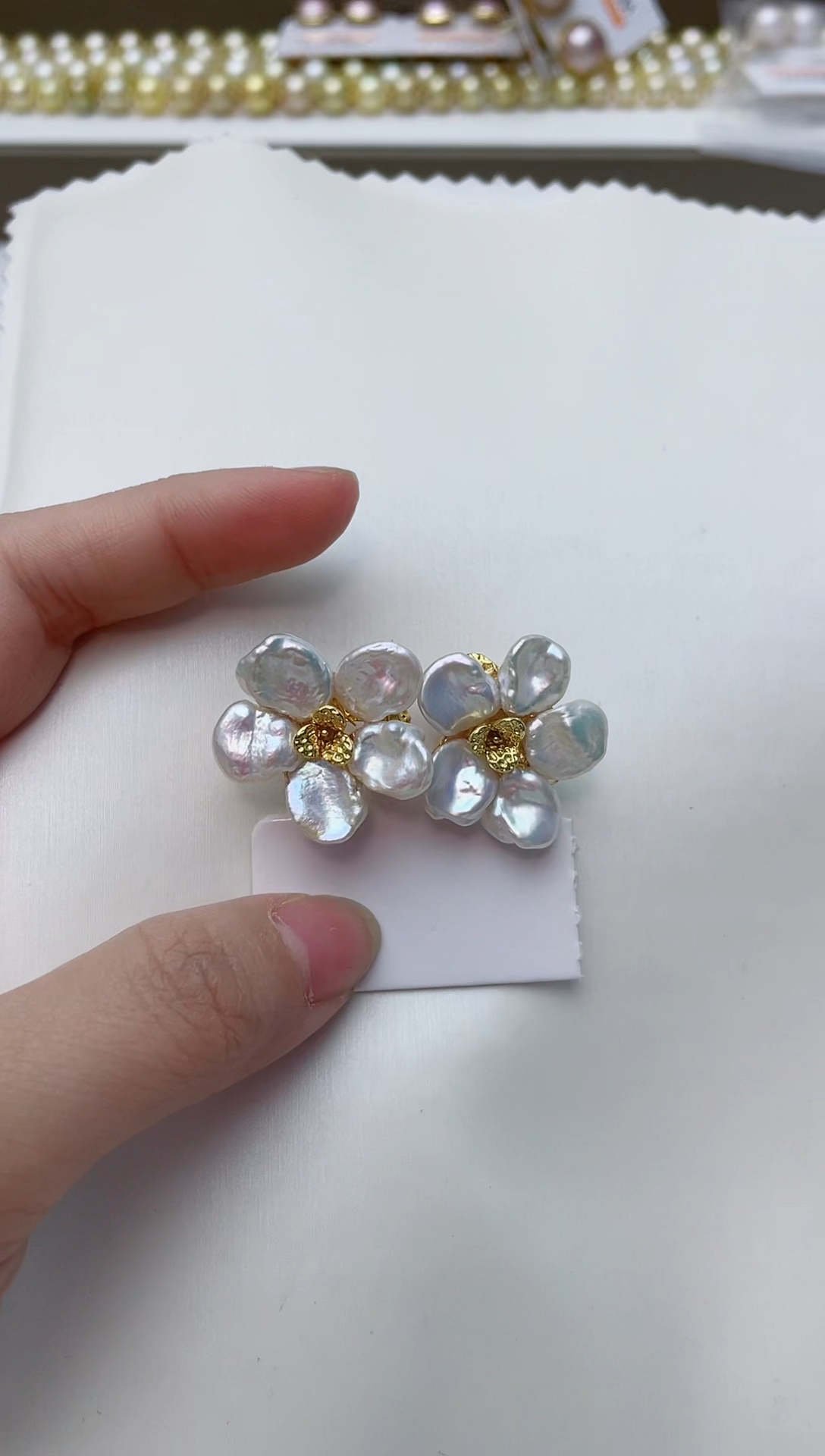 【闪购商品】淡水珍珠耳饰未镶嵌A145