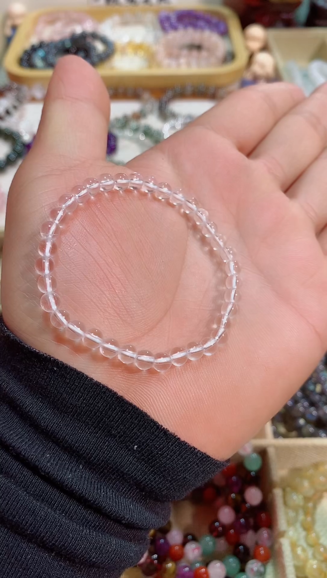 【闪购商品】水晶手链未镶嵌白水晶5m+ (多样性发其一）