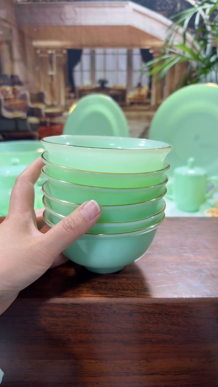 【闪购商品】... 4.5英寸玉瓷碗6个口径11.5厘米 