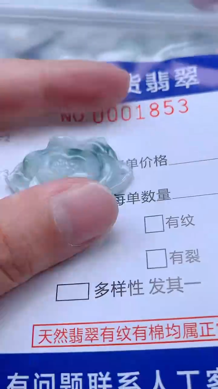 翡翠未镶嵌吊坠(不含链)1