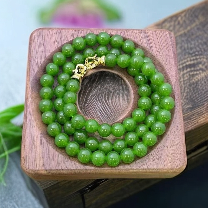 368DIY 菠菜绿俄碧三圈 8mm