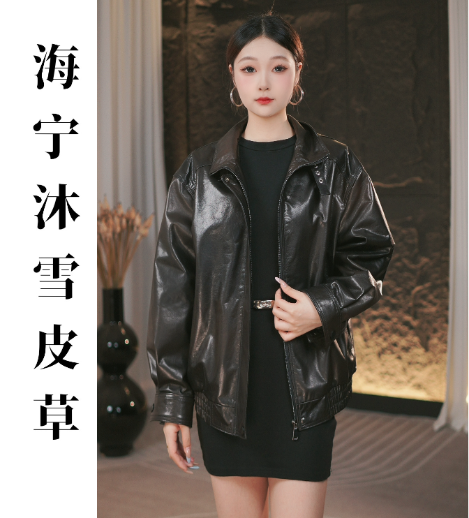 6001头层小牛皮+鹅绒冰翡翠油蜡工艺美式时尚百搭真皮设计师