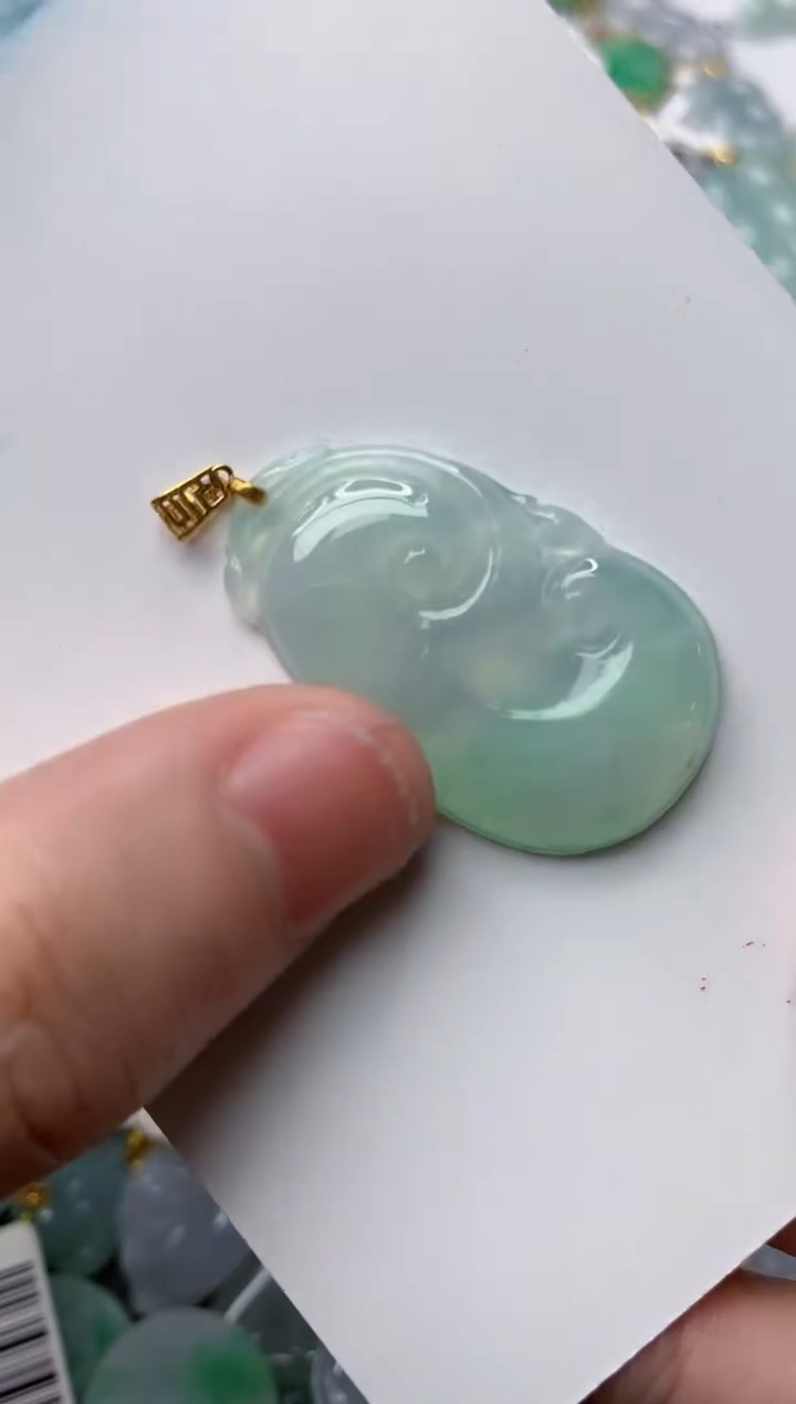 【闪购商品】翡翠颈饰18K金镶嵌41........