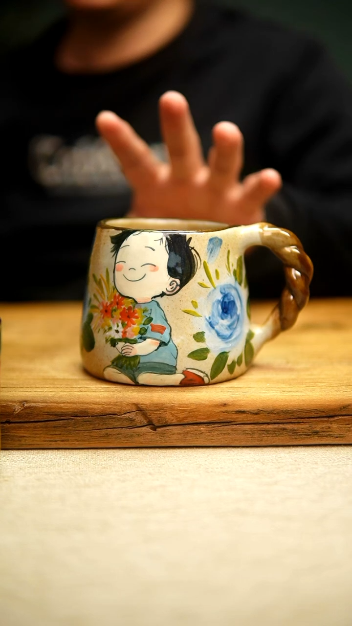 @@陶园瓷舍@@纯手工手绘@高温釉下彩