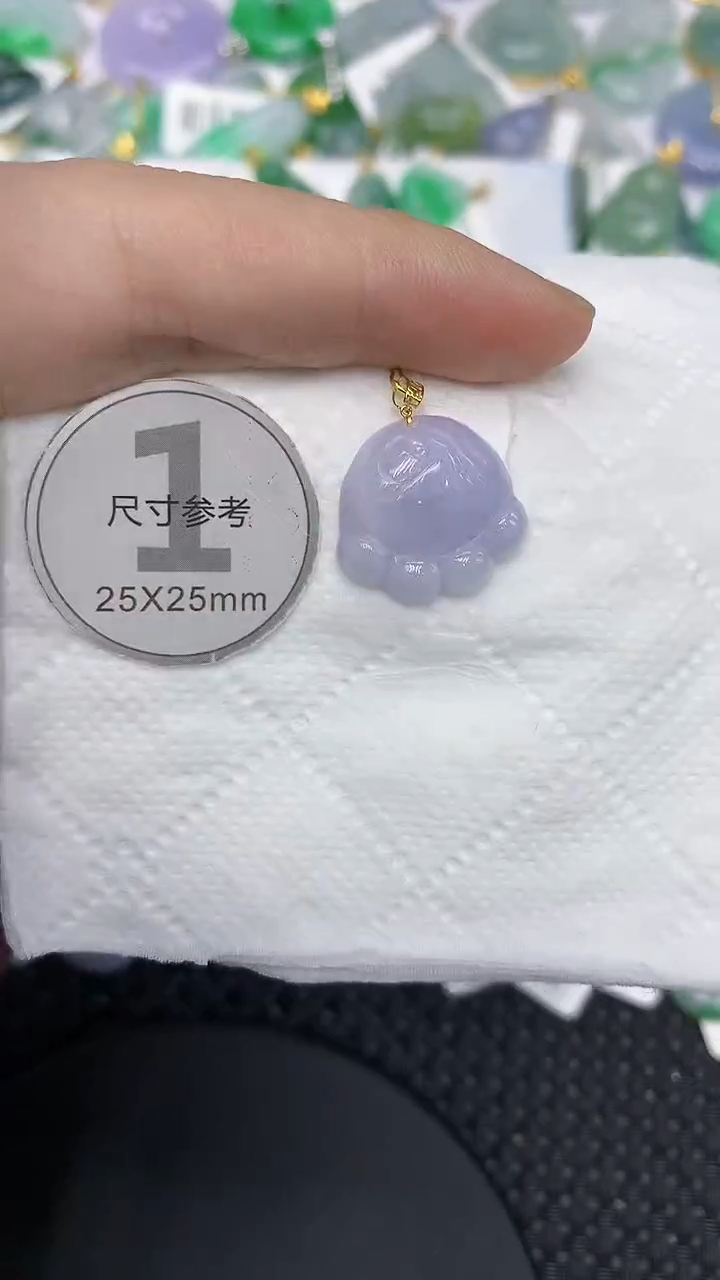 颈饰18K金镶嵌翡翠11111111111