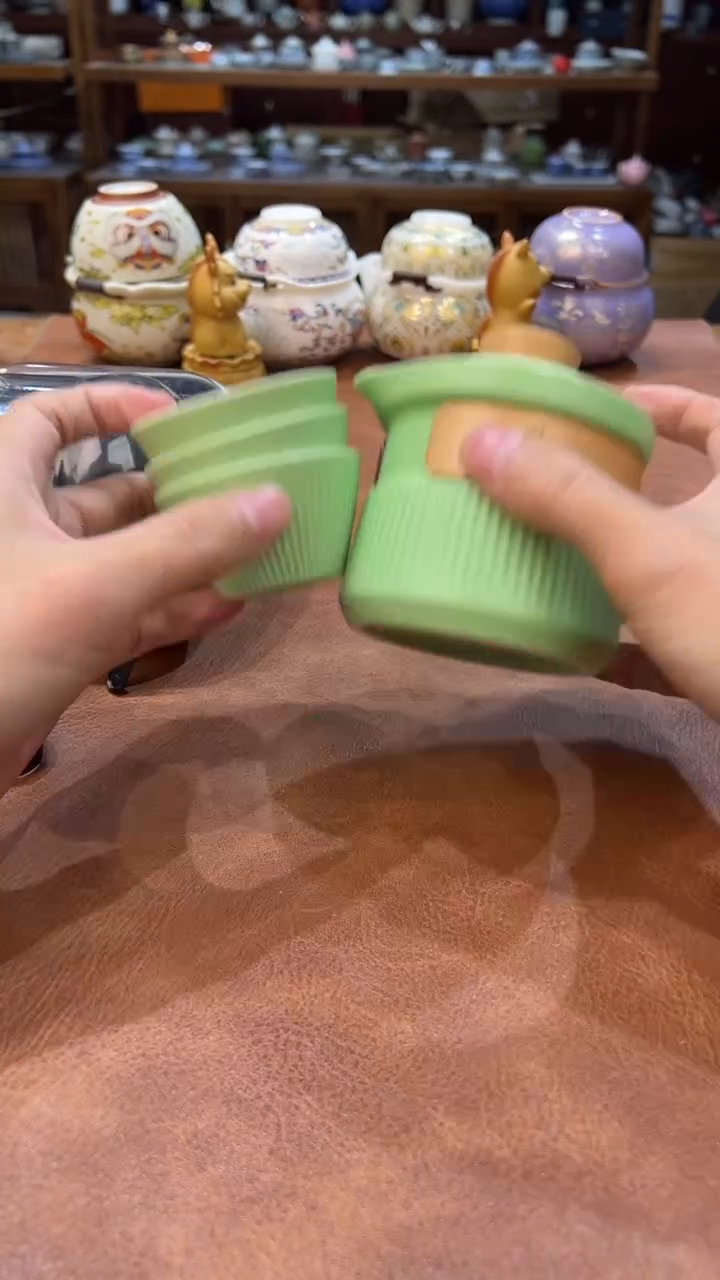 真的很便宜会开片的旅行茶具