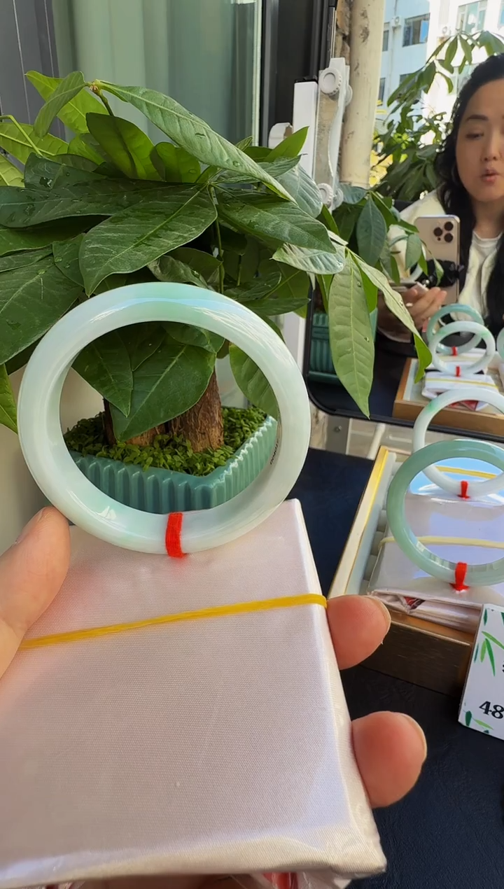 未镶嵌手镯翡翠缅甸天然A货翡翠手镯-7