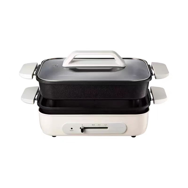 多功能料理锅家用迷你烤肉锅分离