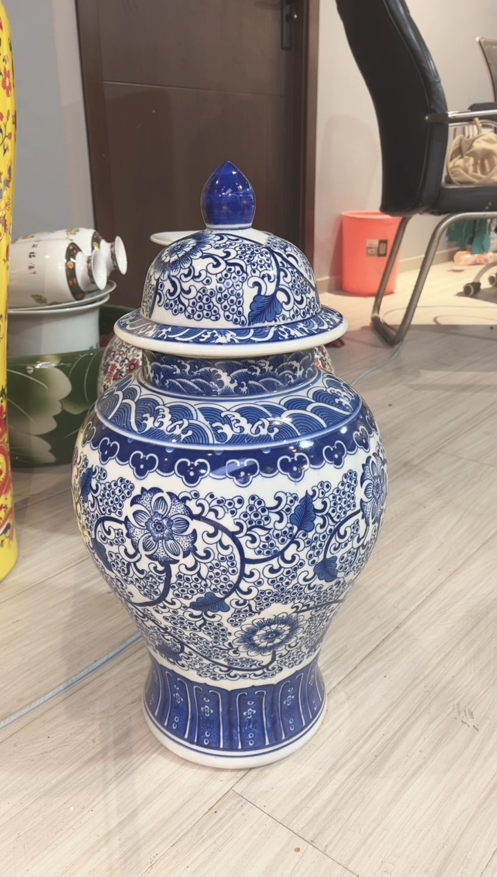 摆件景德镇陶瓷花瓶49公分