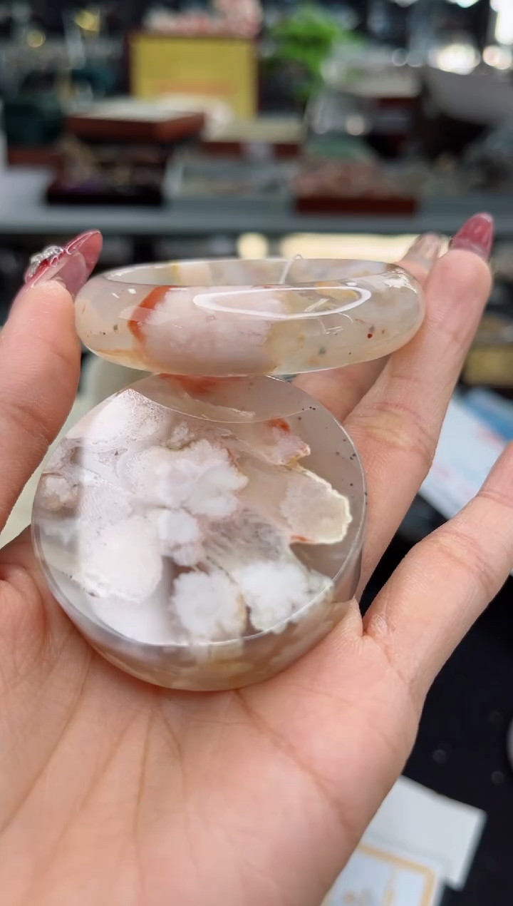 【闪购商品】石英质玉手镯未镶嵌51圈口（赠品镯心）6572021