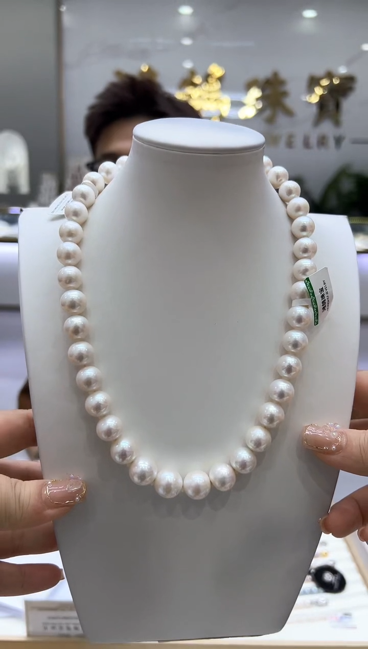 淡水珍珠银S925镶嵌项链120西子