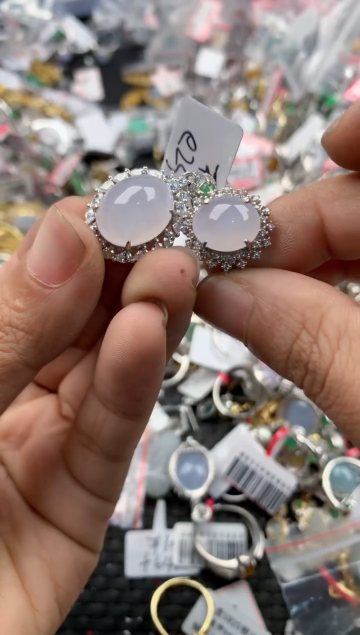 银S925镶嵌戒指翡翠12                 7