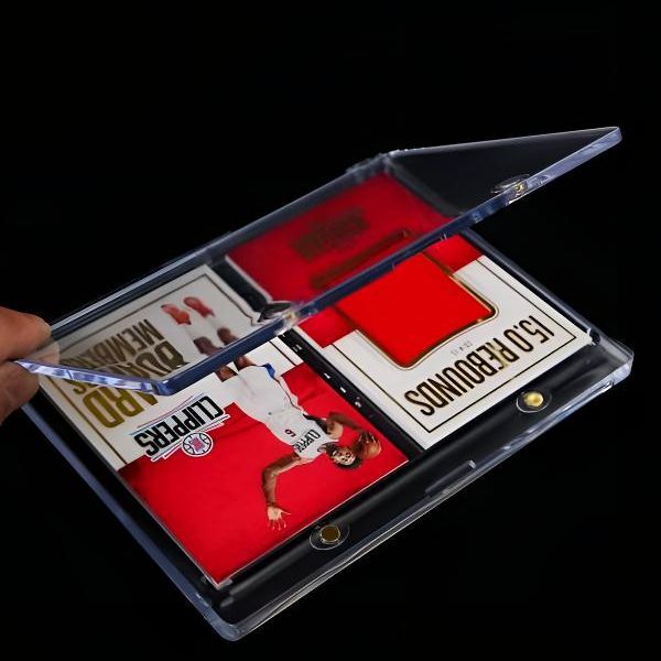 小书卡砖二折三折3折竖版横版球星卡2折高清高透防UV情侣卡牌