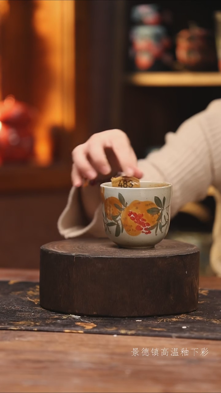 陶瓷景德镇高温釉下手绘陶瓷@L483@