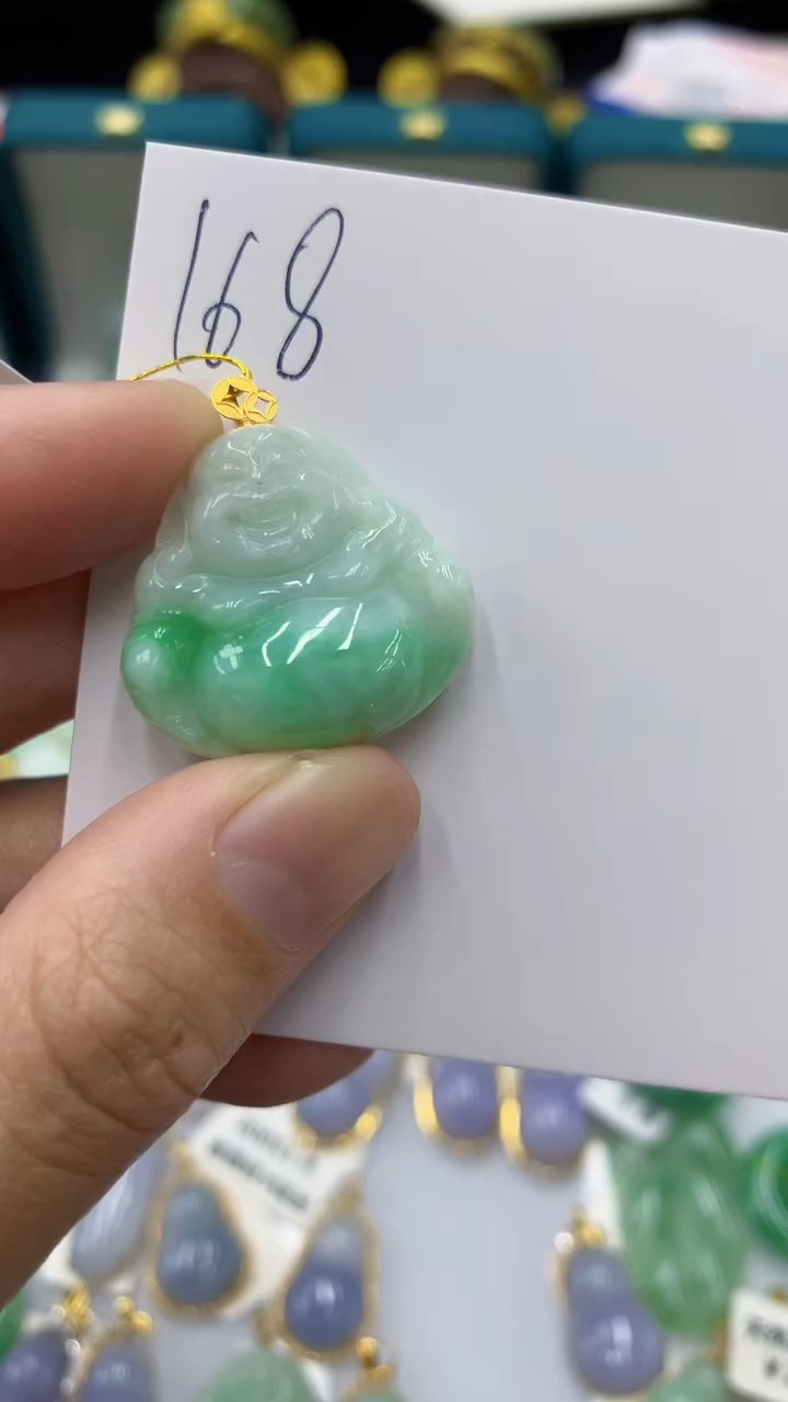 【闪购商品】翡翠颈饰18K金镶嵌1111111111
