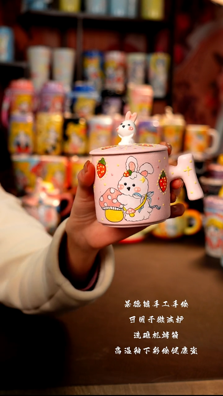 景德镇陶瓷手绘杯杯