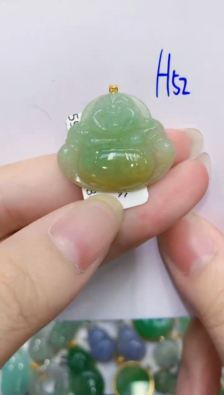 翡翠18K金镶嵌颈饰111111111