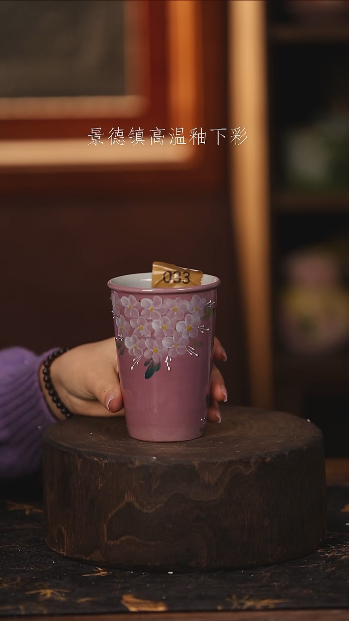陶瓷景德镇高温釉下手绘陶瓷@L033@