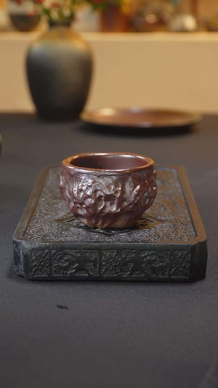 茶壶紫砂纯自然柴烧