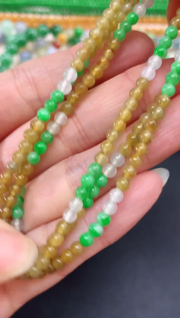 未镶嵌手串翡翠34|