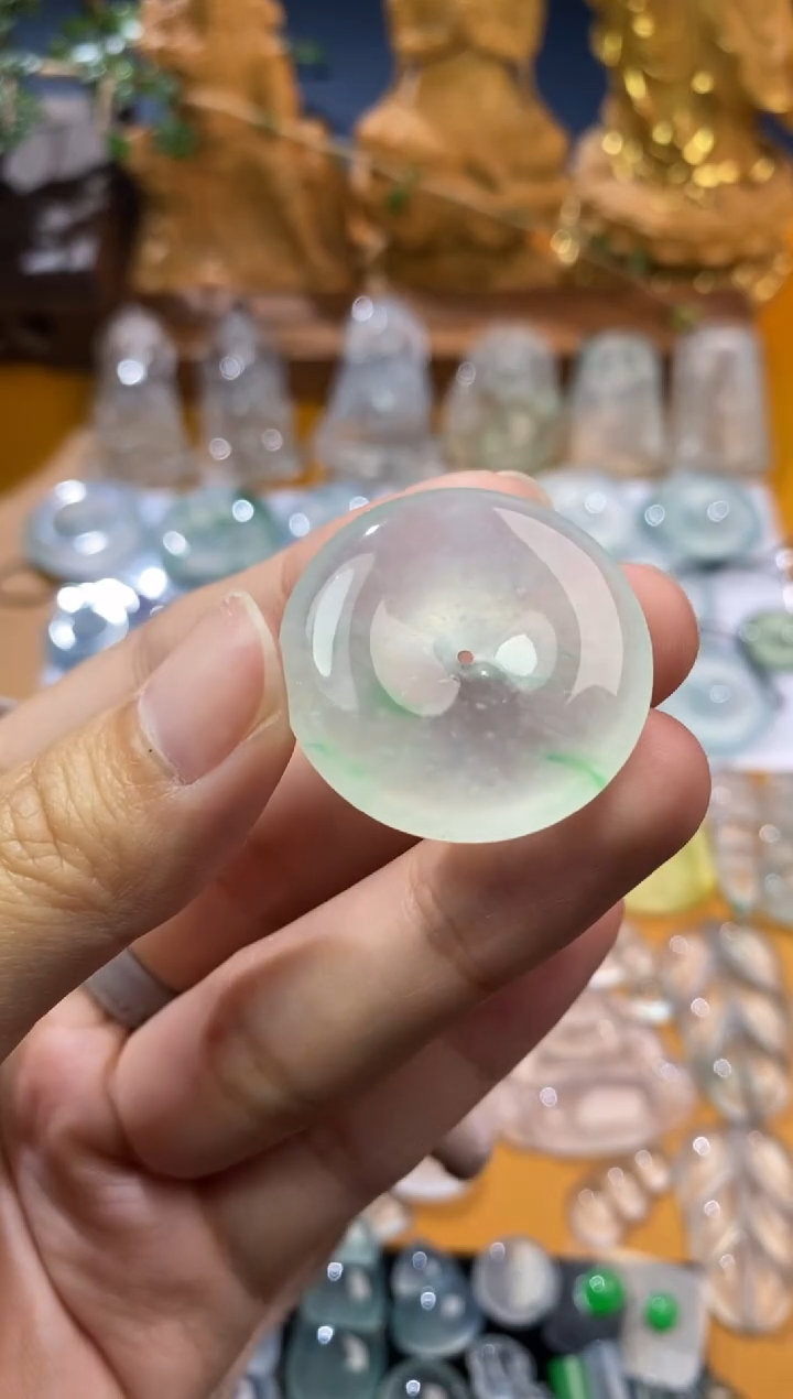 【闪购商品】定制翡翠未镶嵌平安扣