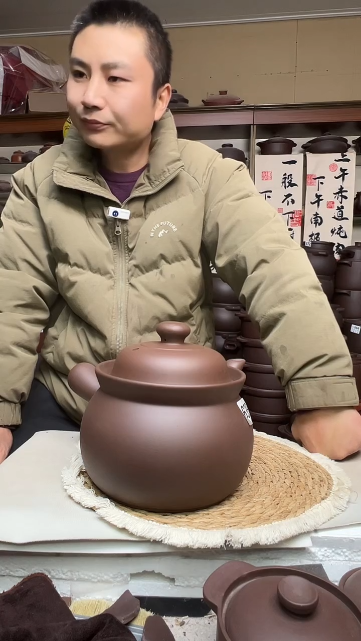 宜兴紫砂微瑕3升养生壶 紫泥 639