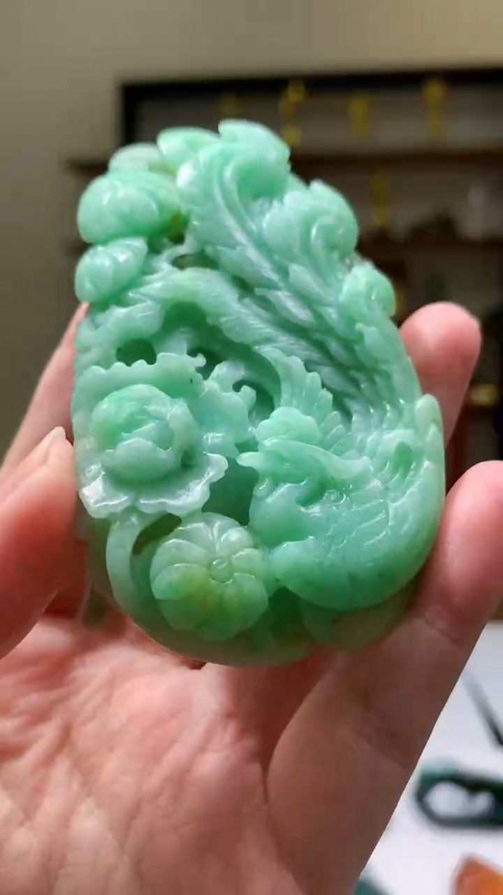 【闪购商品】定制翡翠未镶嵌8046yx-毛货挂件128