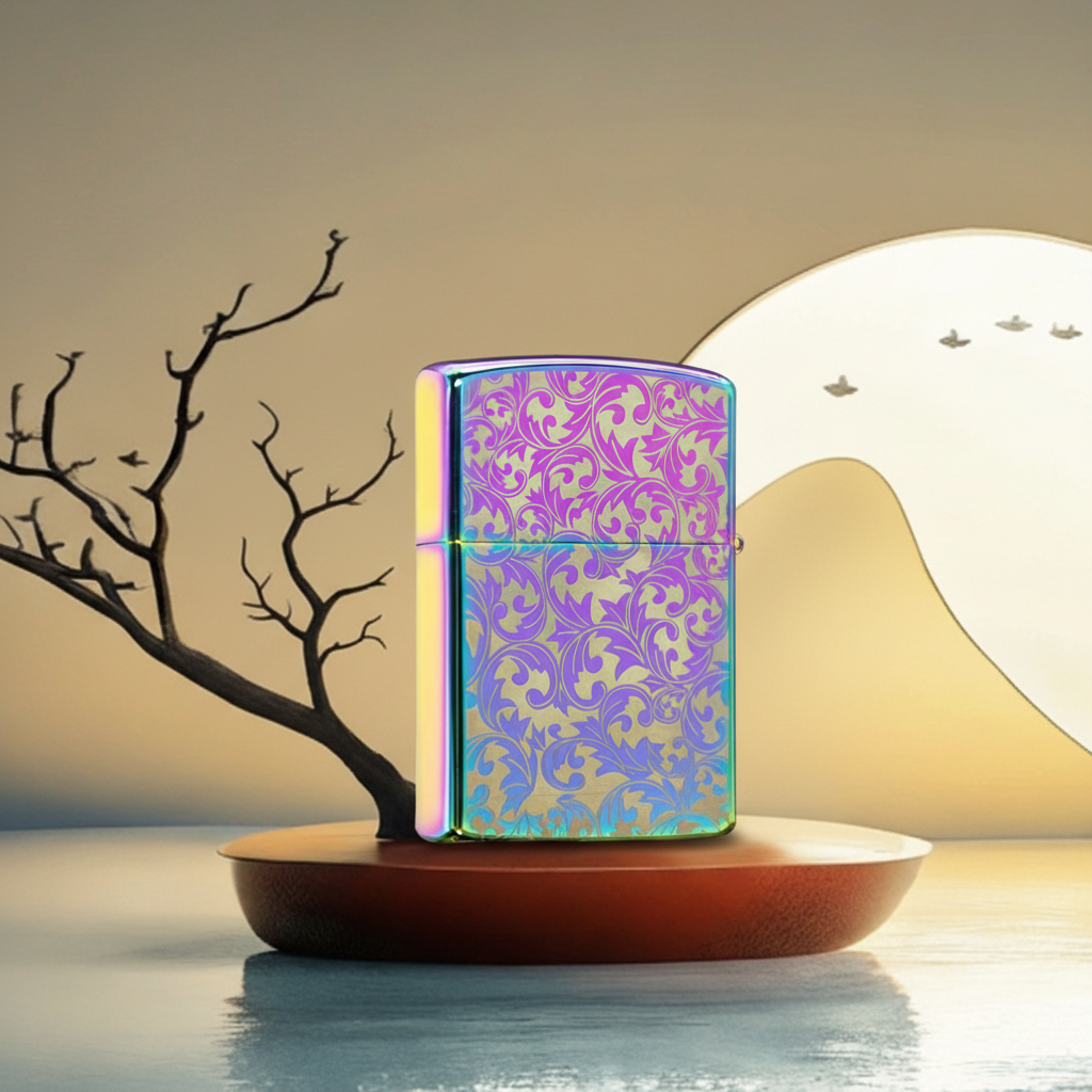 限量幻彩  唐草花防风打火机（配官方礼盒）