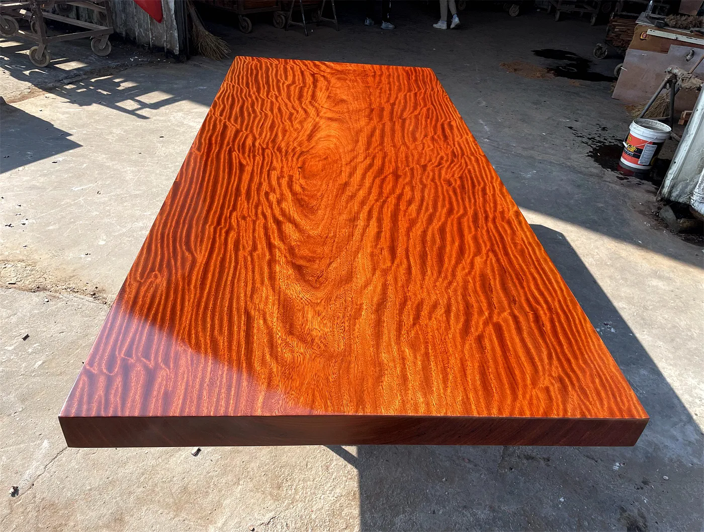 红塔利小巴花实木大板茶桌茶台办公会议桌画案  送支架  不包邮