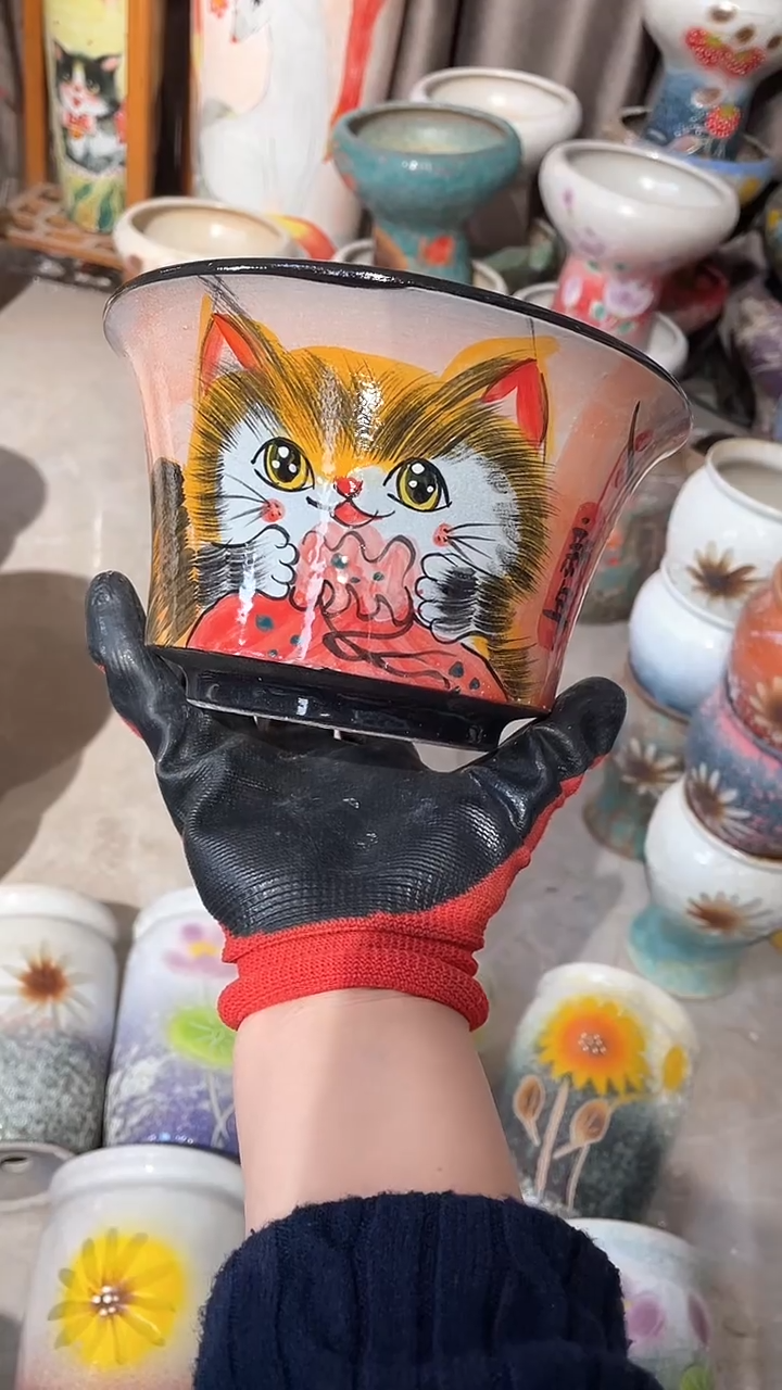 【闪购商品】摆件22-75口17高11微瑕    一个