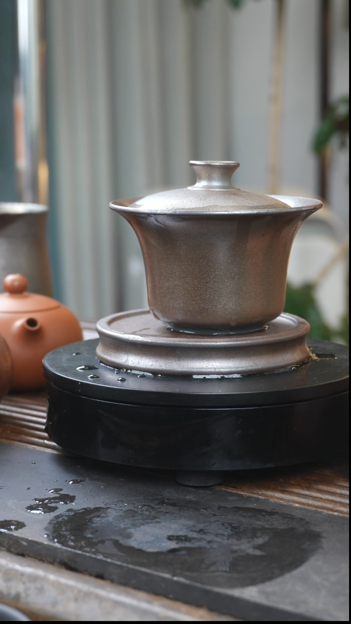 【闪购商品】建水紫陶柴烧盖碗